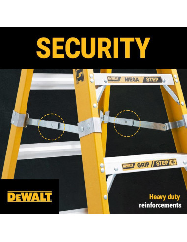 Escalera DeWalt de Fibra de Vidrio 4 Pies 375 lbs DXL3410-04