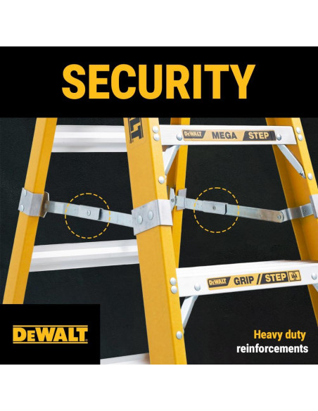 Escalera DeWalt de Fibra de Vidrio 4 Pies 375 lbs DXL3410-04