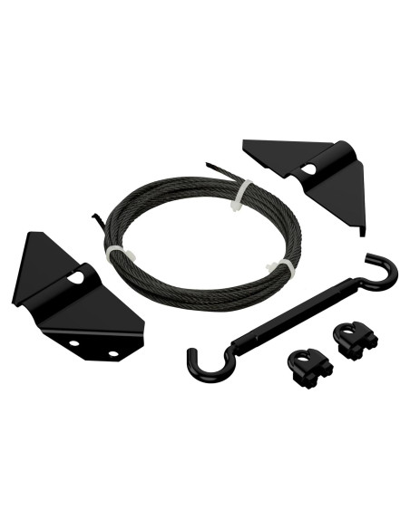 Kit de Puerta Antisag National Hardware N166-004 Negro