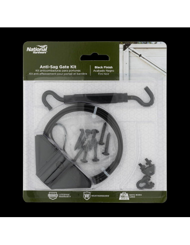 Kit de Puerta Antisag National Hardware N166-004 Negro