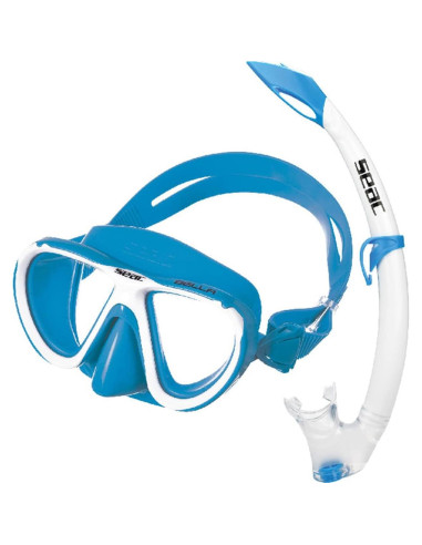 Conjunto de Buceo SEAC Bella Color para Niños 100% Silicona