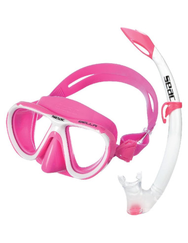 Conjunto de Buceo SEAC Bella Color para Niños 100% Silicona