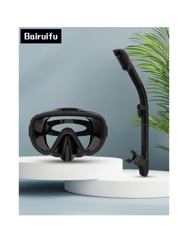 Máscara de Snorkel Bairuifu M8 2 Paquetes Adultos Anti-vaho