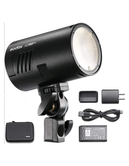 Flash de Estudio Godox AD100Pro 5800K Inalámbrico 100Ws