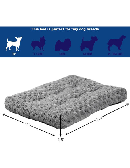 Cama para Mascotas MidWest 18cm Gris Ombré Swirl Acolchada