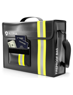 Bolsa a Prueba de Fuego Alorva 43x30 cm con Cierre Seguro