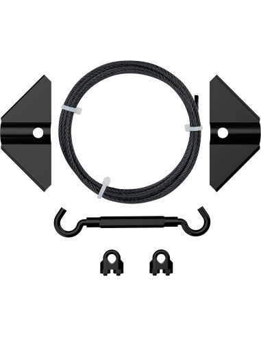 Kit de Puerta Antisag National Hardware N166-004 Negro