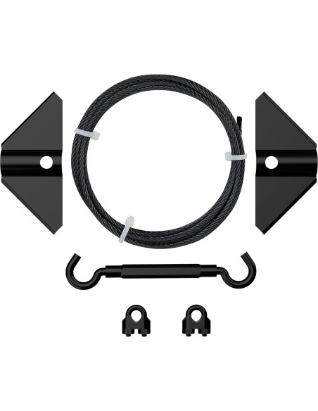 Kit de Puerta Antisag National Hardware N166-004 Negro