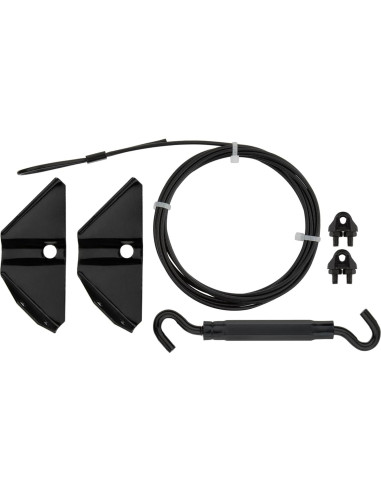 Kit de Puerta Antisag National Hardware N166-004 Negro