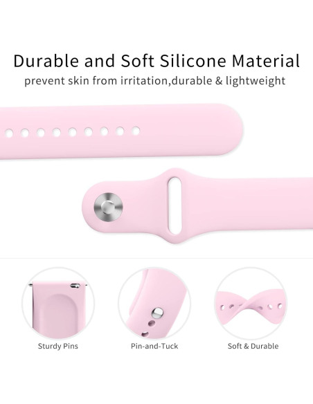 Bandas de Silicona AK para Fitbit Versa 2 - Rosa