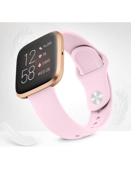 Bandas de Silicona AK para Fitbit Versa 2 - Rosa