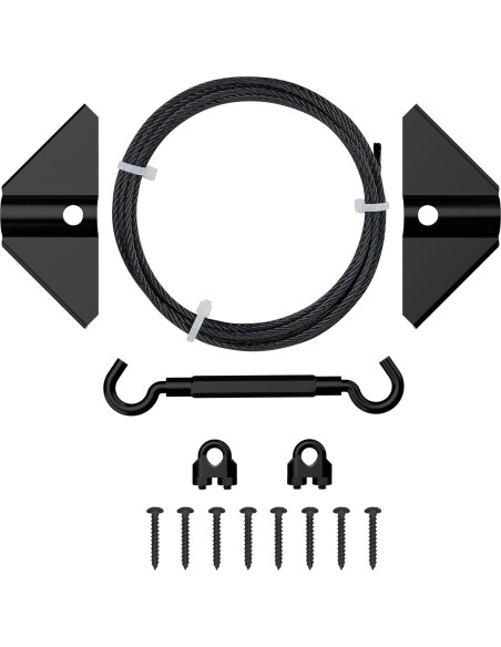 Kit de Puerta Antisag National Hardware N166-004 Negro