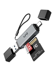 Lector de Tarjeta SD uni USB C y Micro SD 2 en 1 Alta Velocidad