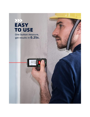 Medidor Láser MiLESEEY D5T 99.97m Pantalla LCD Retroiluminada