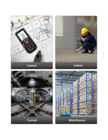 Medidor Láser MiLESEEY D5T 99.97m Pantalla LCD Retroiluminada