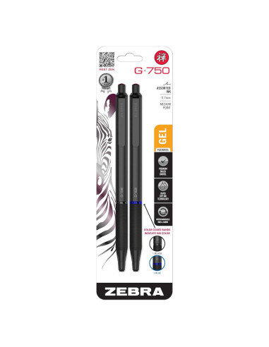 Bolígrafo Zebra Pen G-750 Metal 0.7mm - 2 Colores