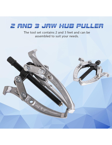 Juego de Extractores de Engranajes Aremnry 3-8" 2/3 Mandíbulas