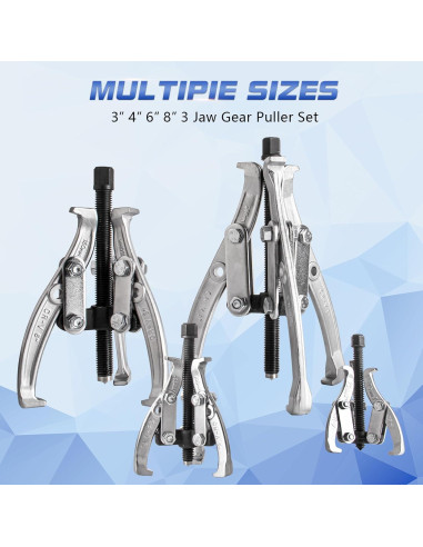 Juego de Extractores de Engranajes Aremnry 3-8" 2/3 Mandíbulas