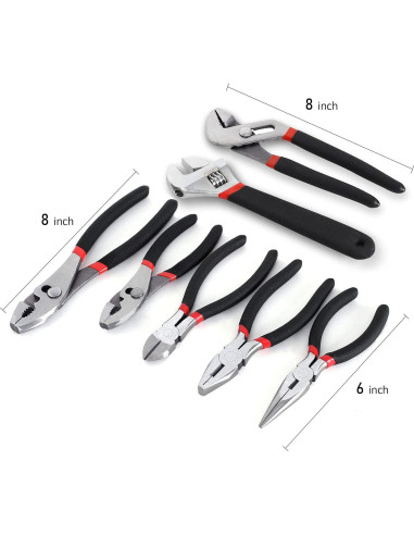 Juego de Alicates y Llave FASTPRO 7 Piezas Ergonómico