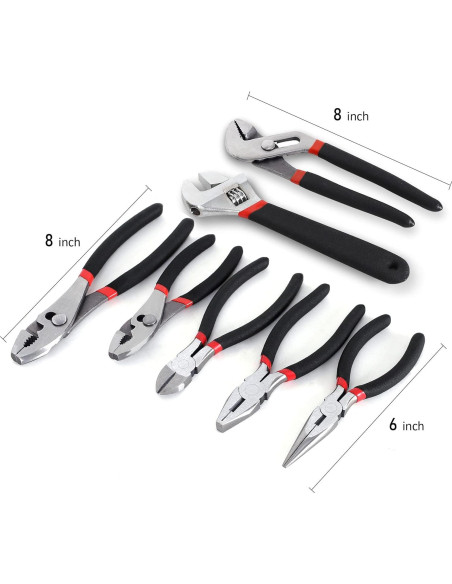 Juego de Alicates y Llave FASTPRO 7 Piezas Ergonómico