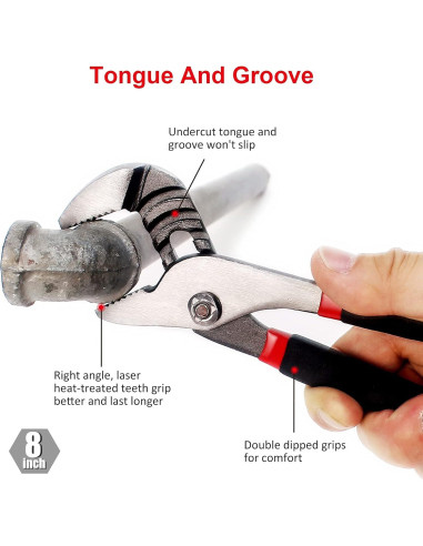 Juego de Alicates y Llave FASTPRO 7 Piezas Ergonómico