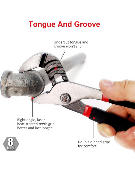 Juego de Alicates y Llave FASTPRO 7 Piezas Ergonómico