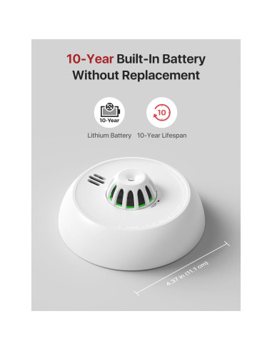 Alarma de Calor Inteligente X-Sense XH02-M con Batería 10 Años