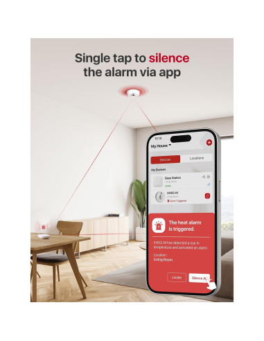 Alarma de Calor Inteligente X-Sense XH02-M con Batería 10 Años