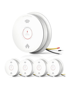 Detector de Humo y Monóxido SITERWELL Interconectado 5 Pzas