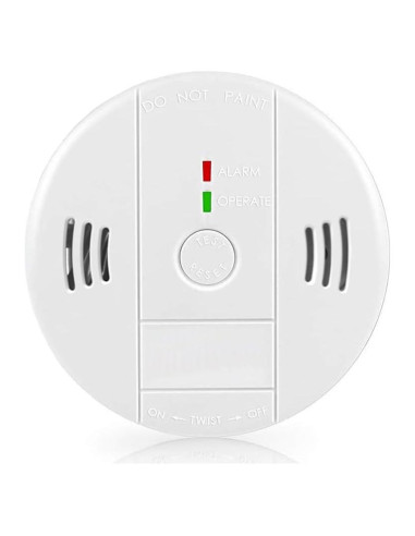 Detector de Humo y CO GLBSUNION GS886 Batería 2 en 1