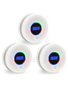 Detector de Humo y CO Kesymo Interconectado 3 Paquetes