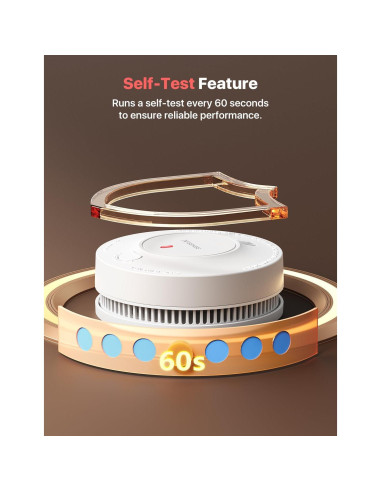 Detector de Humo X-Sense SD2J0AX con Batería de 10 Años