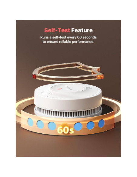 Detector de Humo X-Sense SD2J0AX con Batería de 10 Años