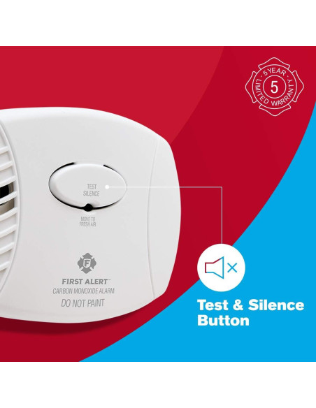 Detector de Monóxido de Carbono First Alert CO400 Batería Detector de Monóxido de Carbono First Alert CO400 Batería