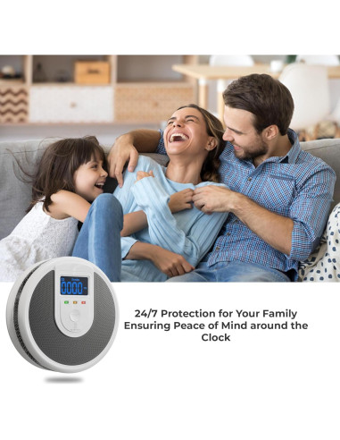 Detector de Humo SCADOOSH JSN-999COM con Pantalla LCD