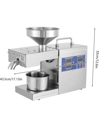 Prensa de Aceite TTOUOI B03S 820W Frío y Caliente