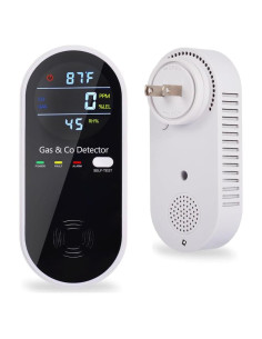 Detector de Gas y Monóxido WESHLGD 4 en 1 Enchufable