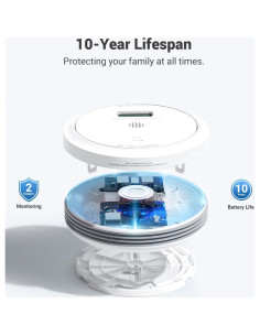 Detector de Humo y Monóxido Ecoey GS886 10 Años Batería 2