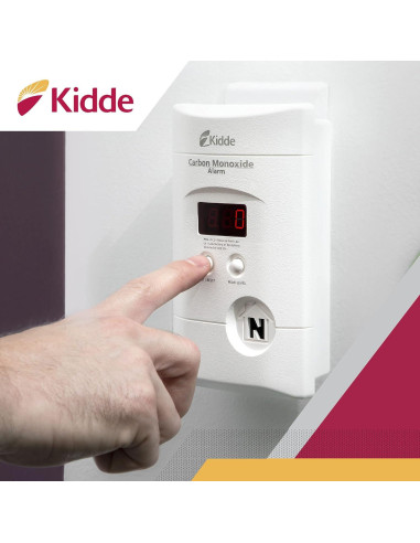 Detector de Monóxido de Carbono Kidde KN-COPP-3 Enchufable con Pantalla Digital