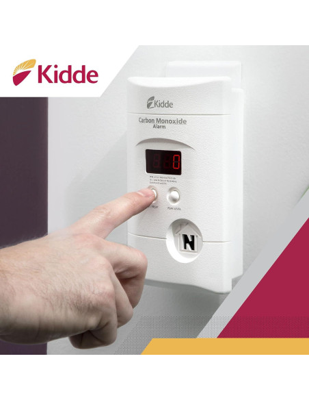 Detector de Monóxido de Carbono Kidde KN-COPP-3 Enchufable con Pantalla Digital