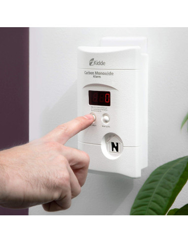 Detector de Monóxido de Carbono Kidde KN-COPP-3 Enchufable con Pantalla Digital