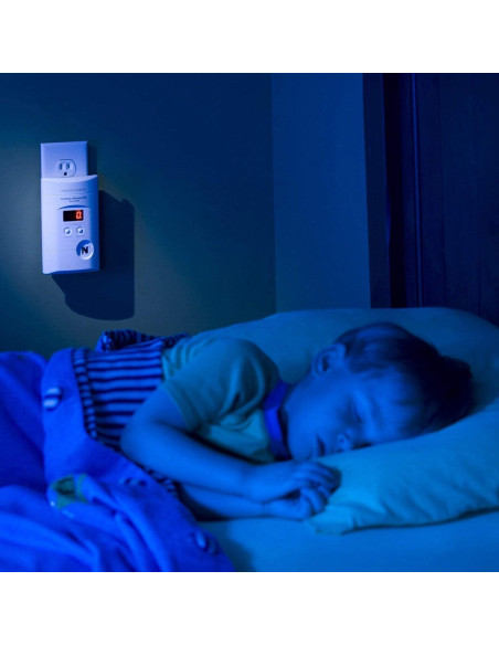 Detector de Monóxido de Carbono Kidde KN-COPP-3 Enchufable con Pantalla Digital