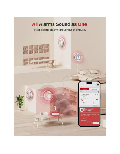 Detector de Humo y Monóxido X-Sense SC07-MR51 5 Detectores