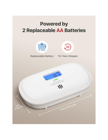 Detector de Monóxido de Carbono X-Sense XC0C-SR Portátil