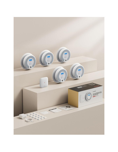 Detector de Humo y Monóxido X-Sense SC07-MR51 5 Detectores