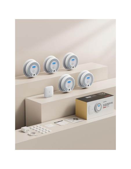 Detector de Humo y Monóxido X-Sense SC07-MR51 5 Detectores