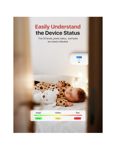 Detector de Monóxido de Carbono X-Sense XC0C-SR Portátil