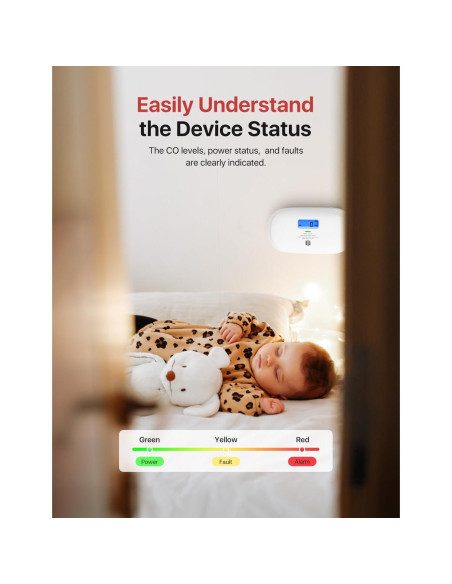 Detector de Monóxido de Carbono X-Sense XC0C-SR Portátil