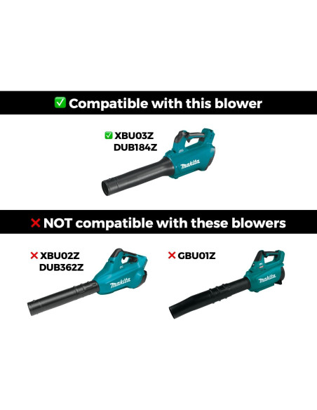 Boquilla de Secado de Coche STUBBY para Sopladores Makita 18V