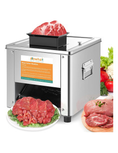 Cortadora de Carne Newhai 850W Acero Inoxidable 15mm